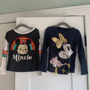 Lot of 4T/5T preloved Minnie Mouse long-sleeved tees